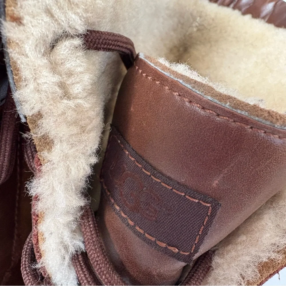 UGG Kids Butte II Worchester Brown Snow Boots 3Y‎ Thinsulate 200 Water Resistant